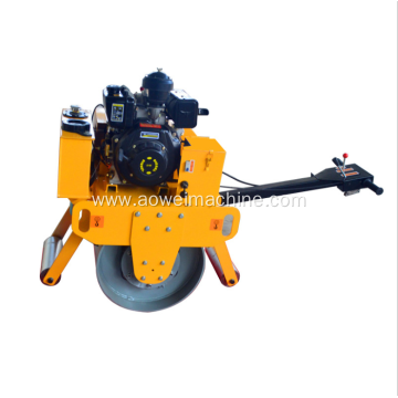 China Cheap Hand-Push High Power Diesel Single-Wheel Road Roller 500kgs For Sale